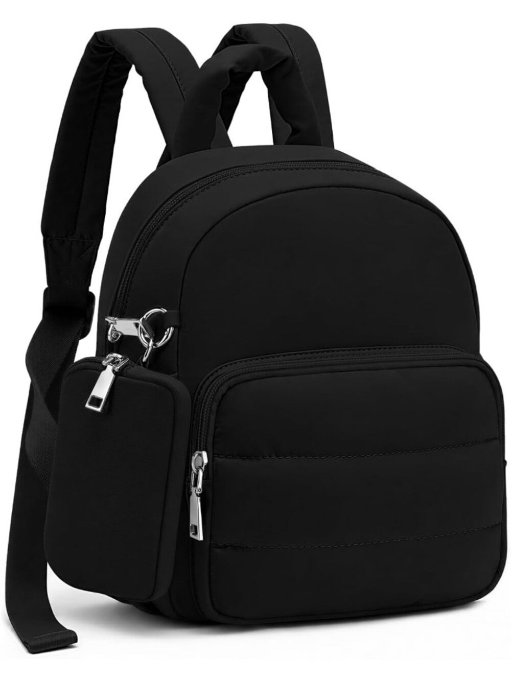 Stylish Anti-Theft Mini Backpack for Women - Compact Travel Daypack in Black